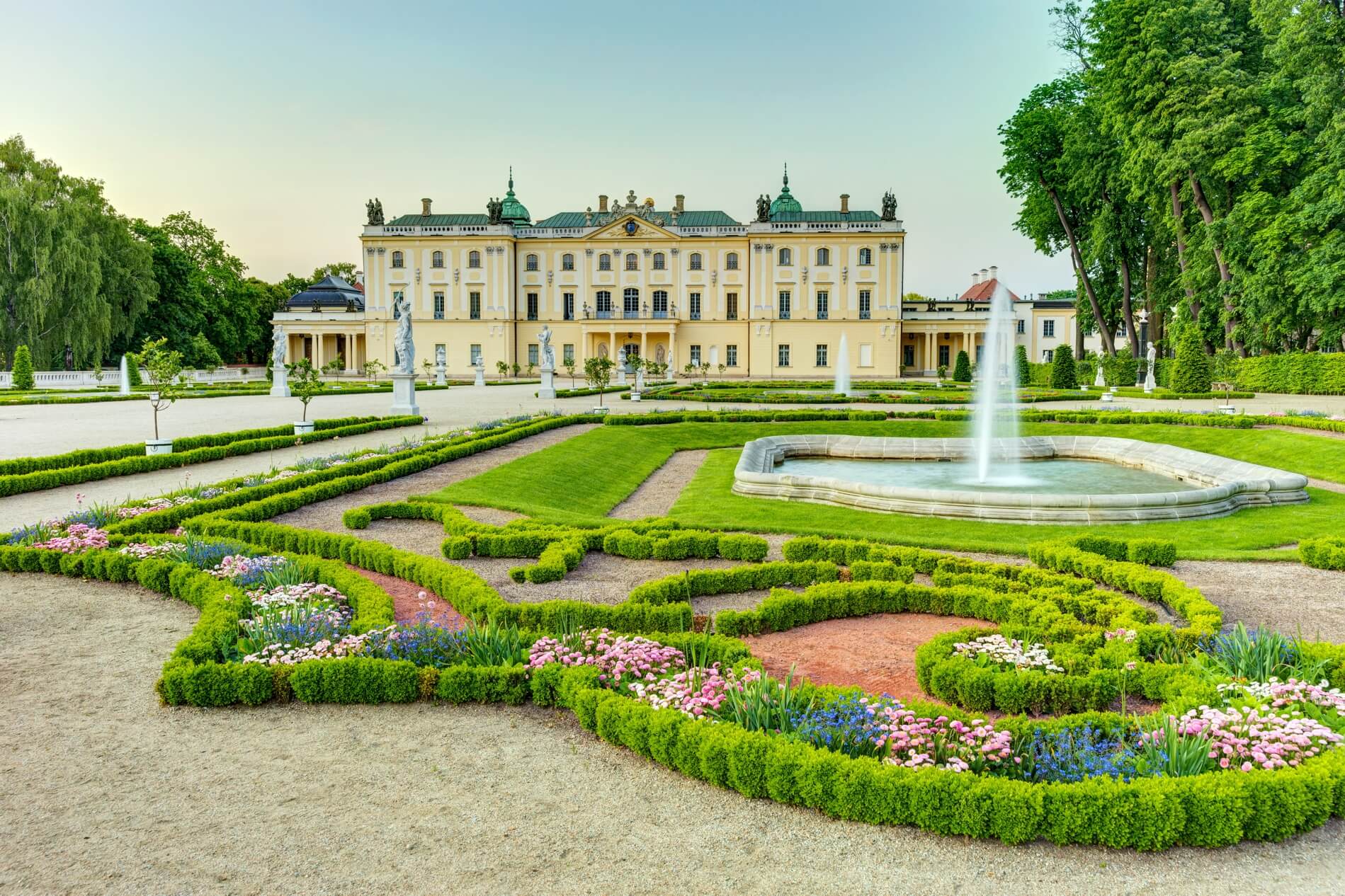 Garden in the Branicki Palace Bialystok Poland